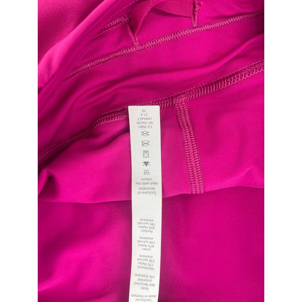 Lululemon Pace Rival Mid Rise Skirt Tall Ripened Raspberry Size 10 Pleated - Picture 3 of 8